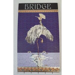 Pictura Contract Bridge Score Pad Artwork Kate Follows Indigo Moon Crane Art